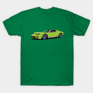 Lamborghini Miura in Verde (green) T-Shirt